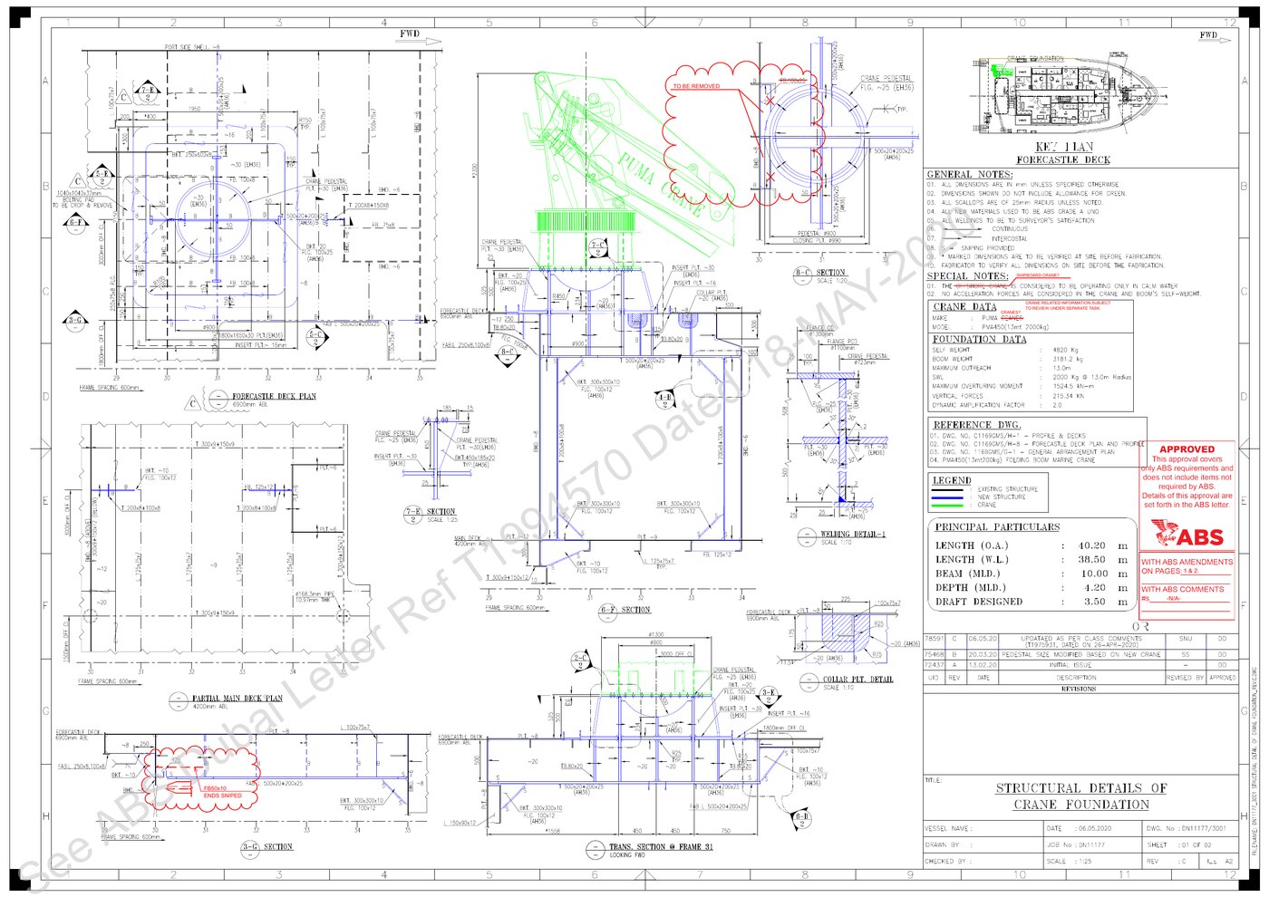 Puma Crane foundation drawing preview